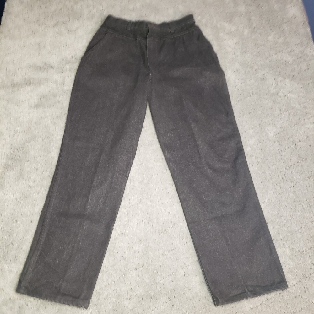 VTG Bareback Cowgirl Jeans Womens 11 Black Denim High Waist Made in USA‎